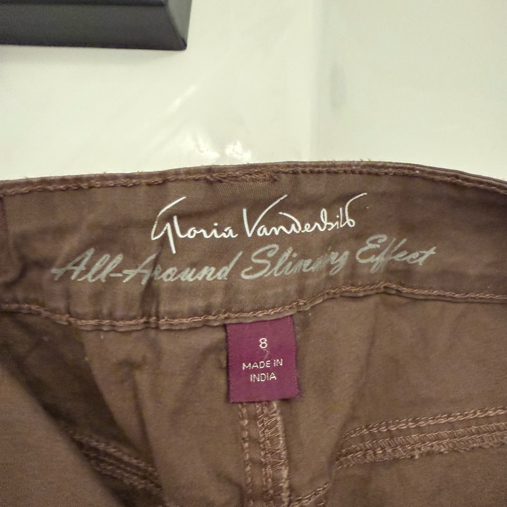 Gloria Vanderbilt Chocolate Brown Shorts - Picture 2 of 3